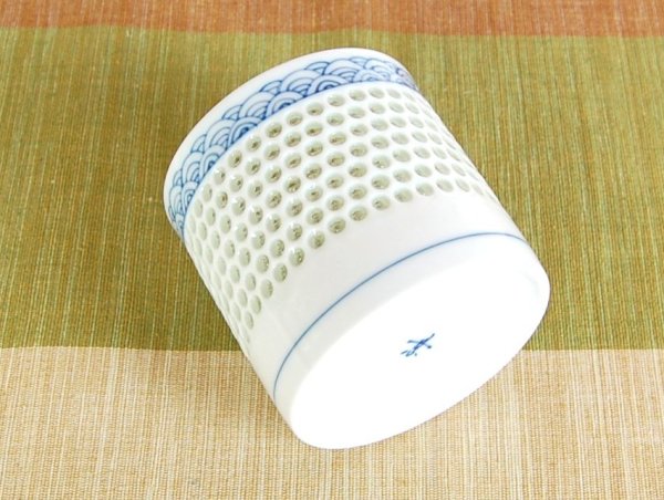 Photo3: Cup Openwork Suisyo-bori Seigaiha (3)