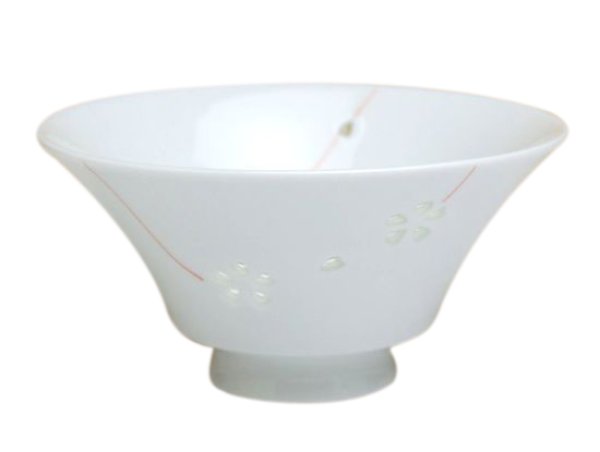 [Made in Japan] Suisyo hana asobi (Red) rice bowl