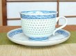 Photo2: Coffee Cup and Saucer Openwork Suisho seikainami (2)