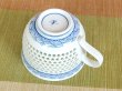 Photo4: Coffee Cup and Saucer Openwork Suisho seikainami (4)