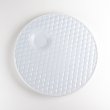 Photo2: Large Plate White quilting (23.5cm/9.3in) (2)