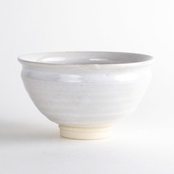 Photo1: Matcha Bowl Shiro-Kohiki with Wooden Box (1)