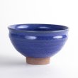 Photo1: Matcha Bowl Ruri-Kessho with Wooden Box (1)