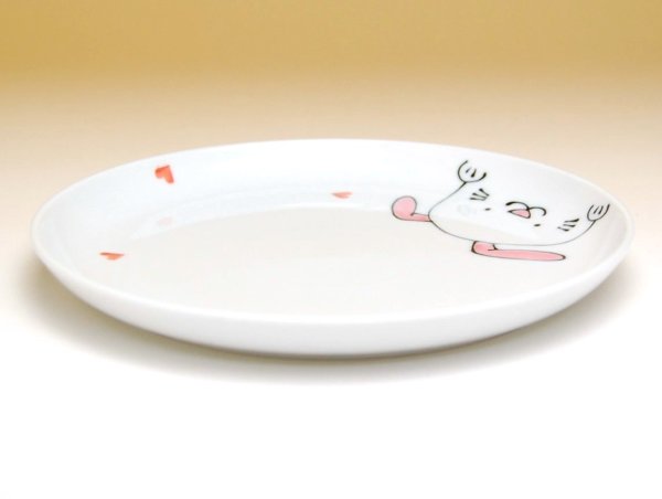 Photo2: Tableware for Children Plate (Large) Niko Niko club Rabbit (2)