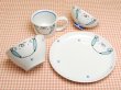 [Made in Japan] <Child tableware>Niko Niko club doggy half set (4 pieces)