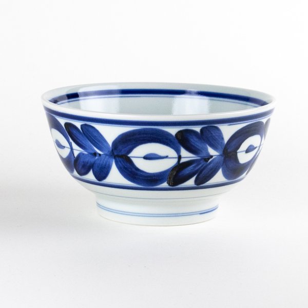 Photo1: Donburi Bowl for Noodles Megurihana (17.2 cm/6.8 in) (1)