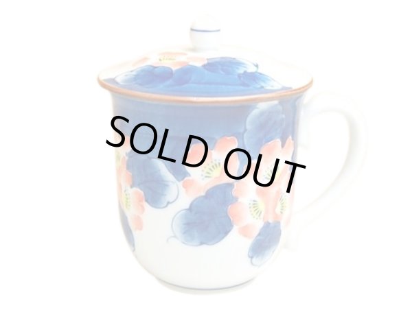 [Made in Japan] Hana tsudoi with cover (Red) mug