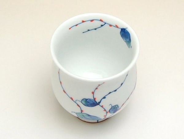 Photo3: Yunomi Tea Cup for Green Tea Mizuhiki-so (Small) (3)