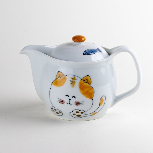 Photo1: Teapot Mi-ko Cat (1)