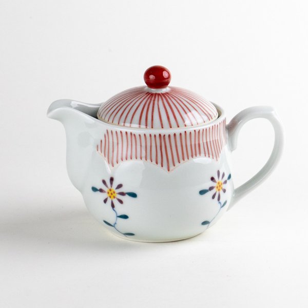 Photo1: Teapot Hana tokusa (1)