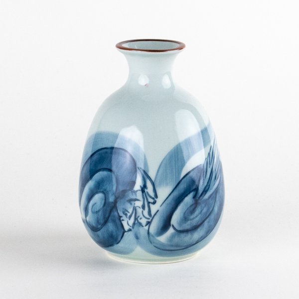 Photo2: Sake Bottle Tokkuri Matsu Ryu Dragon (2)