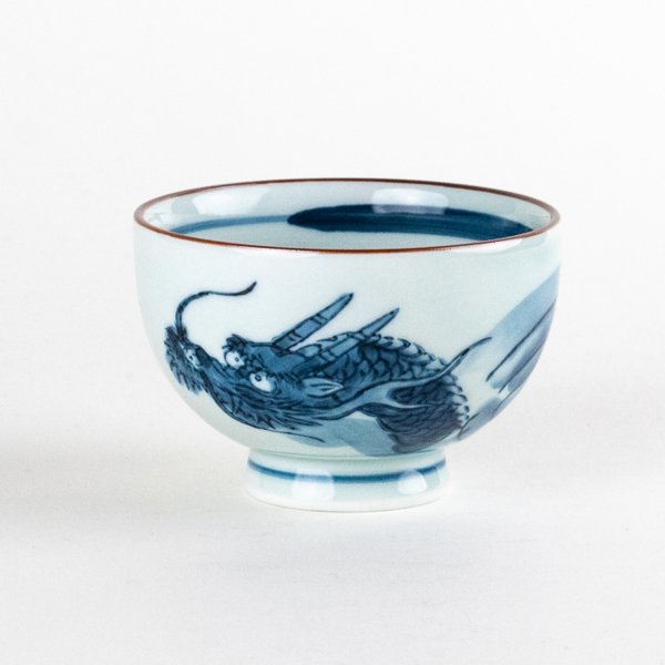 Photo1: Yunomi Tea Cup for Green Tea Matsu Ryu Dragon (1)