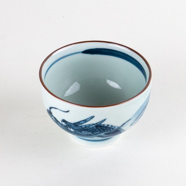 Photo3: Yunomi Tea Cup for Green Tea Matsu Ryu Dragon (3)