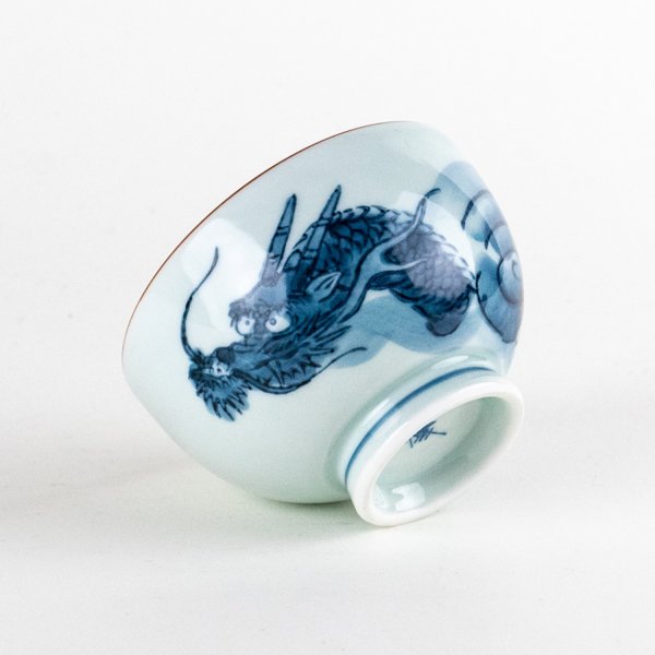 Photo5: Yunomi Tea Cup for Green Tea Matsu Ryu Dragon (5)