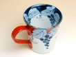 Photo2: Mug Fuchi dami budou Grape (Red) (2)