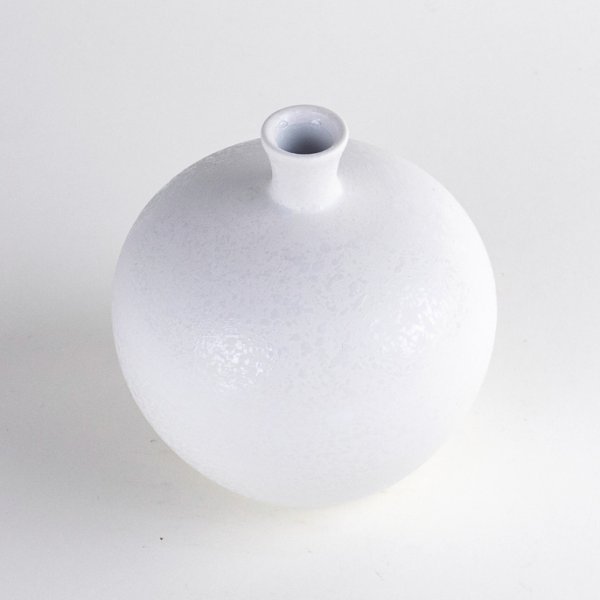 Photo2: Single-Flower Vase Ginga White (2)
