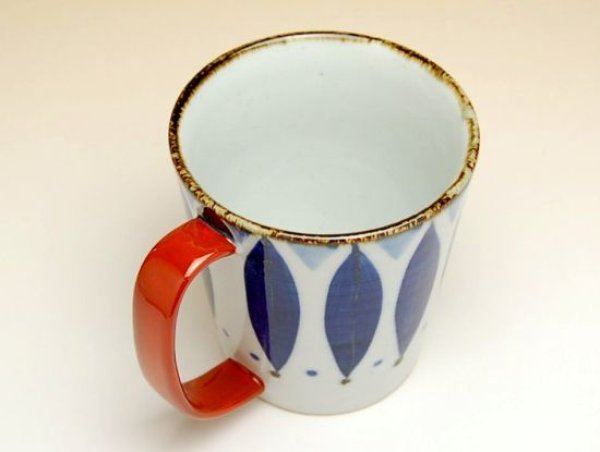 Photo2: Mug Large Petal (Red) (2)