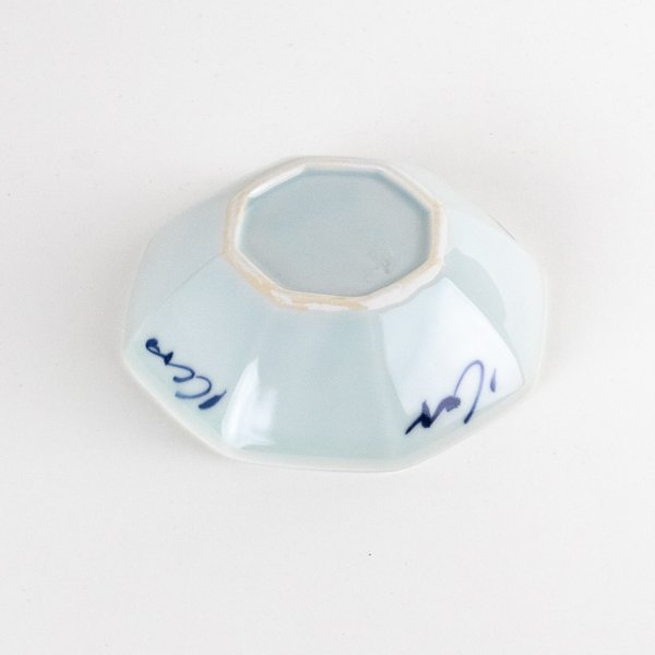Photo5: Octagonal Small Bowl Somenishiki-Marumon (11.3 cm/4.4 in) (5)