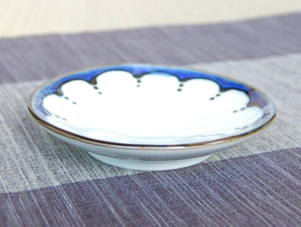 Photo2: Small Plate (10.6cm) Edo hana tenmon (2)