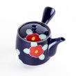 Photo4: Teapot Kyusu Yusai Tsubaki Ruri Camellia (4)